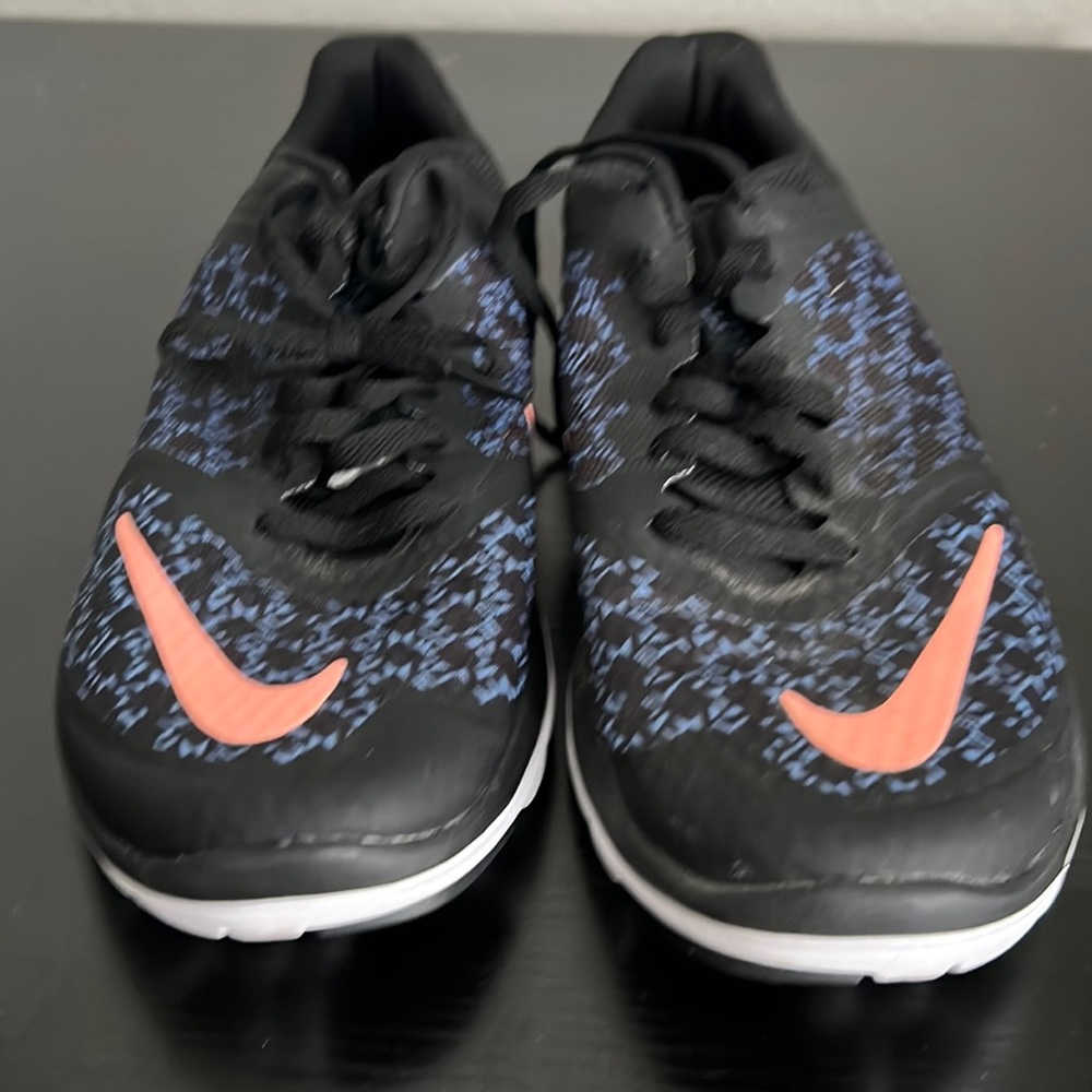 Nike FS Lite Run 3 Print Blue and Black. Size 8